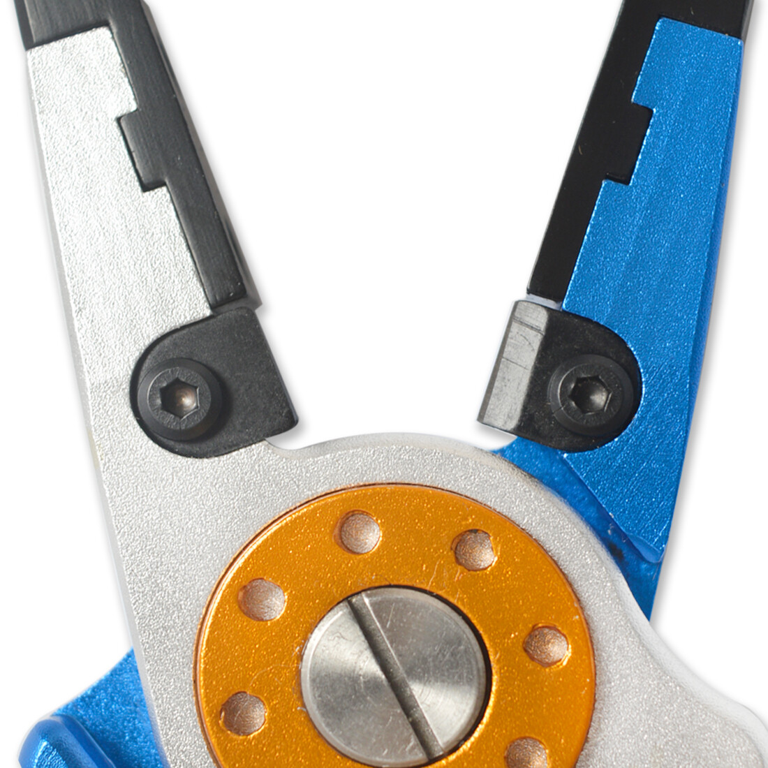 Saltwater Stainless Steel Tool Hook Remover Aluminum Blue/Silver Fishing Pliers