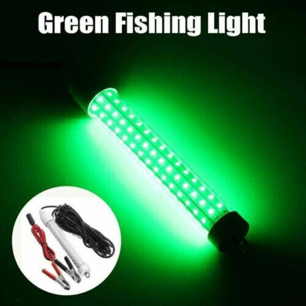 9000000LM 12V Green LED Underwater Submersible Fishing Light Night Crappie Lamp