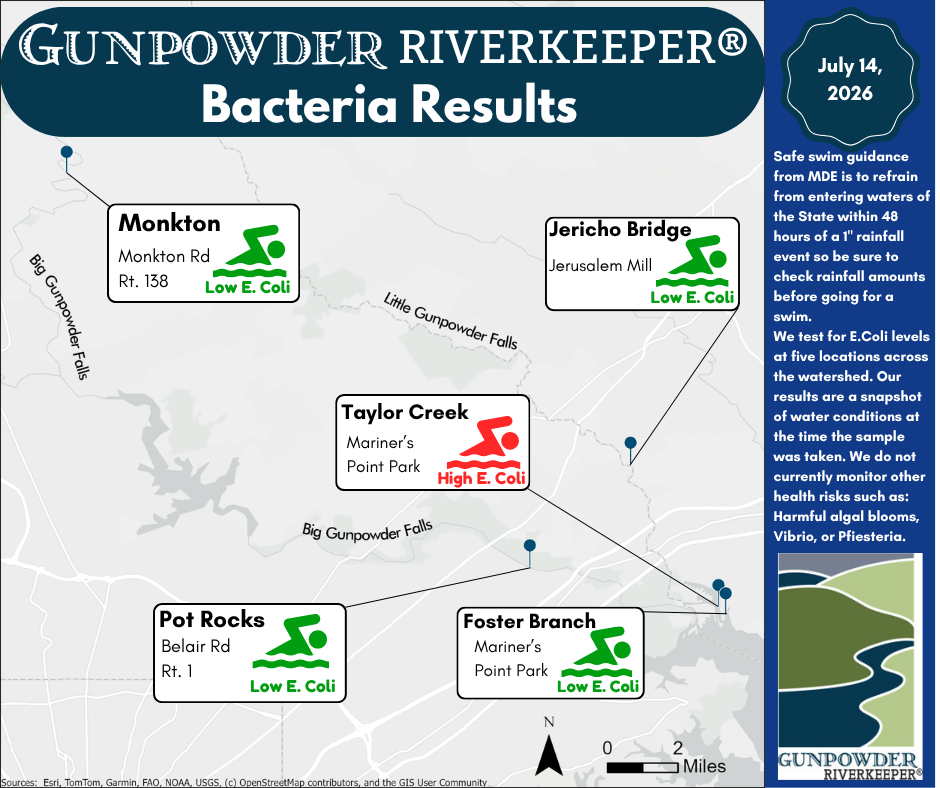 Gunpowder River Water Quality Update: July 14, 2026