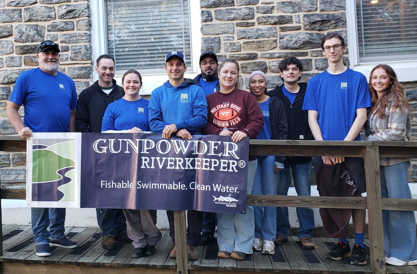 Gunpowder RIVERKEEPER® Hosts Volunteers from KCI at Sparks Bank Nature Center for Day of Service